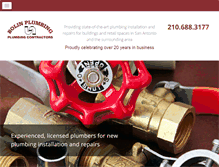 Tablet Screenshot of bolinplumbing.com